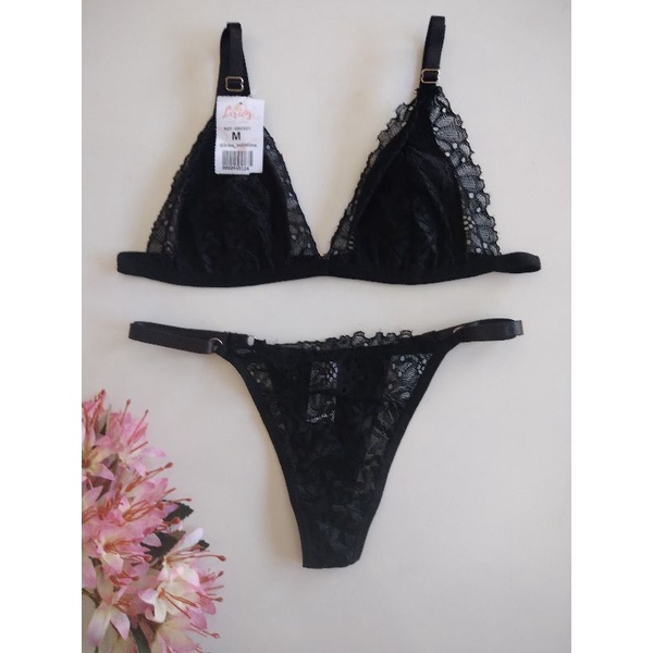 Lingerie Sexy Renda Sem Bojo Conjunto B Sico El Stico Simples Em