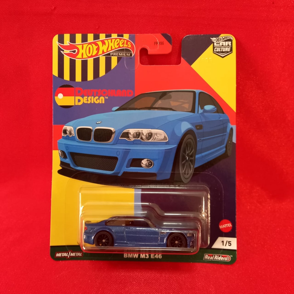 Hot Wheels Rodas Quentes Premium BMW M3 E46 Deutschland Design Carro