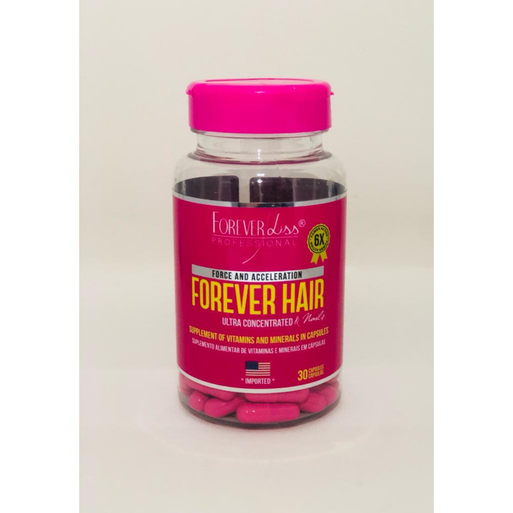 Capsulas De Crescimento De Cabelo Forever Hair Shopee Brasil