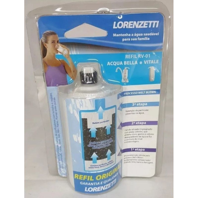 Refil Para Filtro Lorenzetti Acqua Bella Vitale Entre Outros Produto