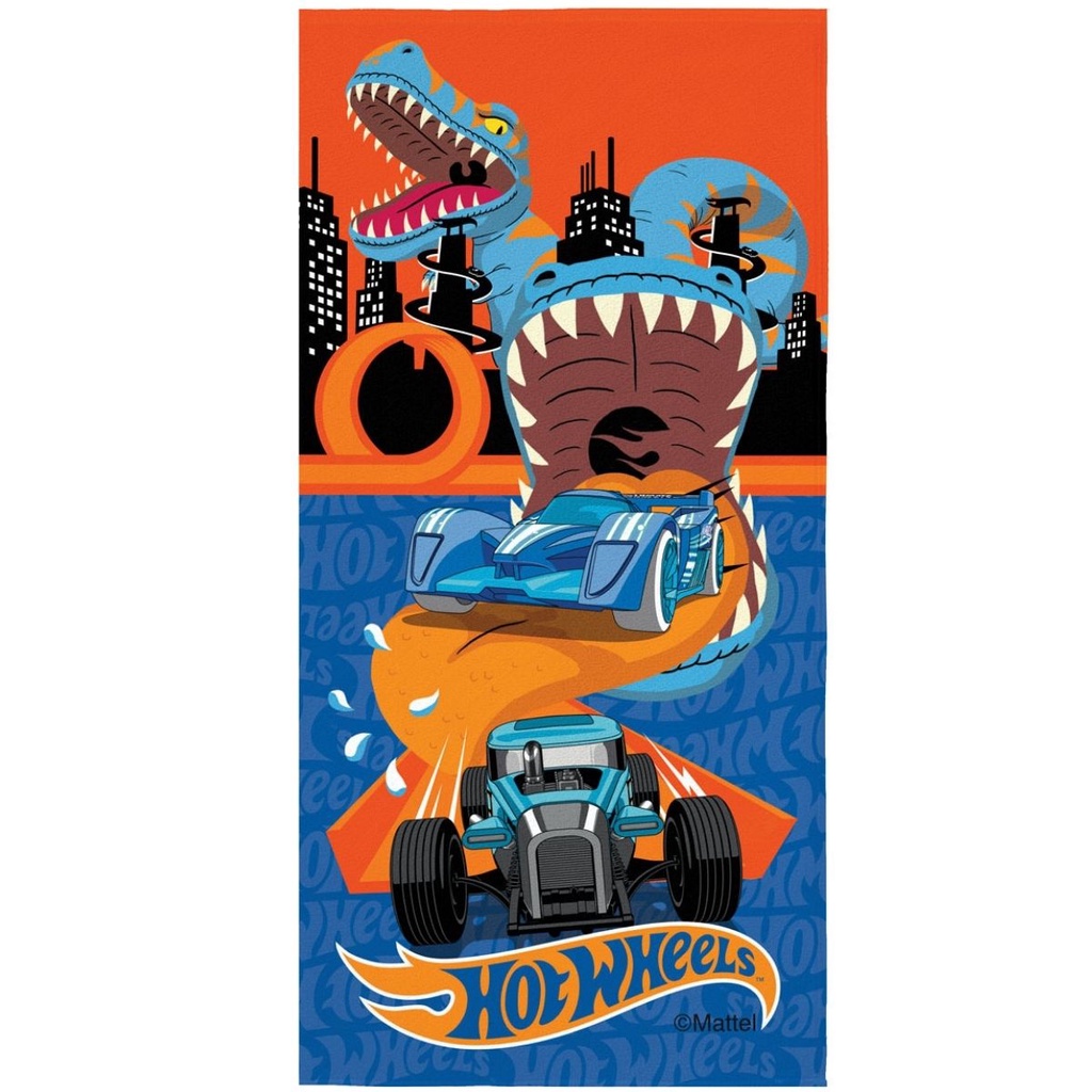 Toalha De Praia Banho Infantil Gigante Aveludada Hot Wheels X M
