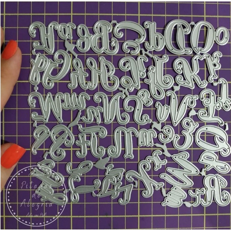 Faquinha Eva Matriz Corte Metal Scrapbook Flet Letra Letras