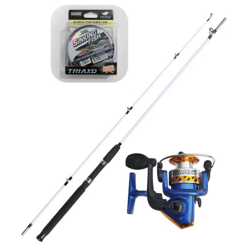 Kit Pescaria Vara De Pesca1 20M 2 Partes Molinete 12 Rolamentos