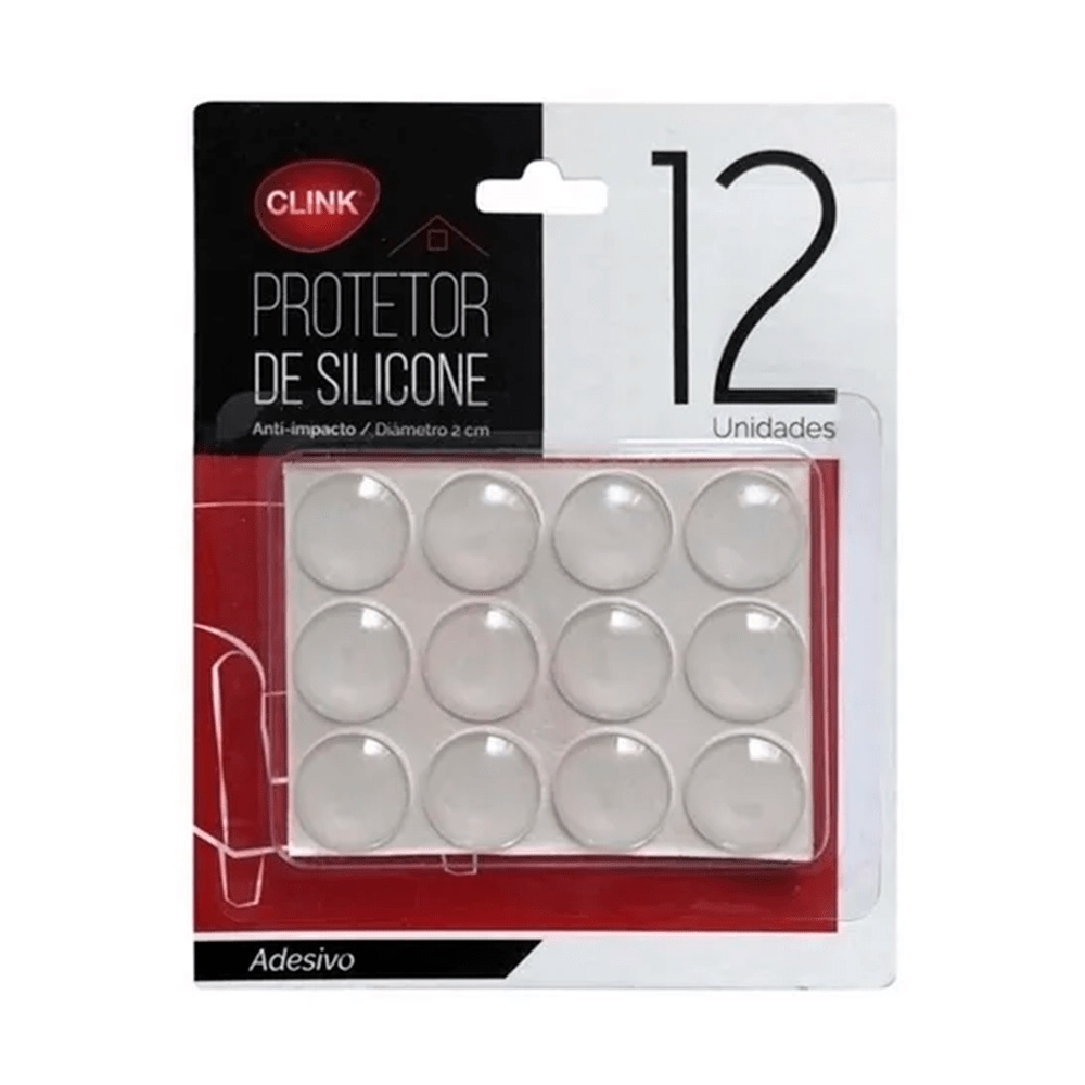 Protetor Anti Impacto Bater Portas Maçanetas Móveis Gotas de Silicone