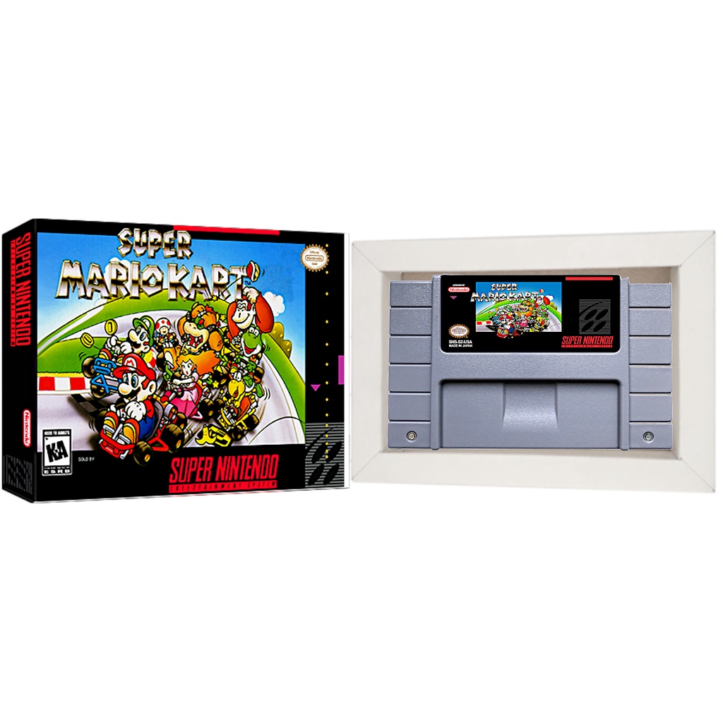 Super Mario Kart Cartucho De Super Nintendo Caixa E Berco Snes