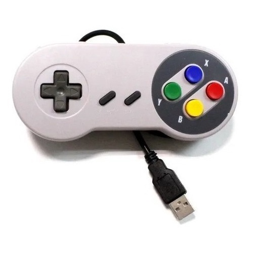 Controle Super Nintendo Snes Joystick Usb Emulador Pc Shopee Brasil