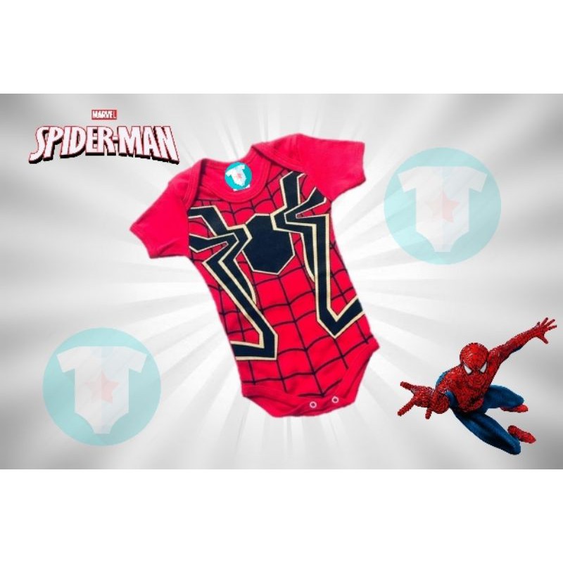 Body Beb Tem Tico Homem Aranha Spider Man Mesvers Rio Shopee Brasil