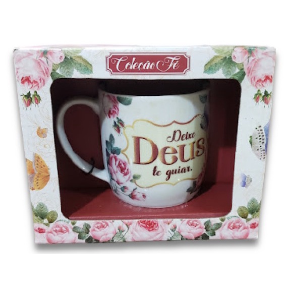 Caneca Porcelana Urban Ml Deixe Deus Te Guiar Shopee Brasil