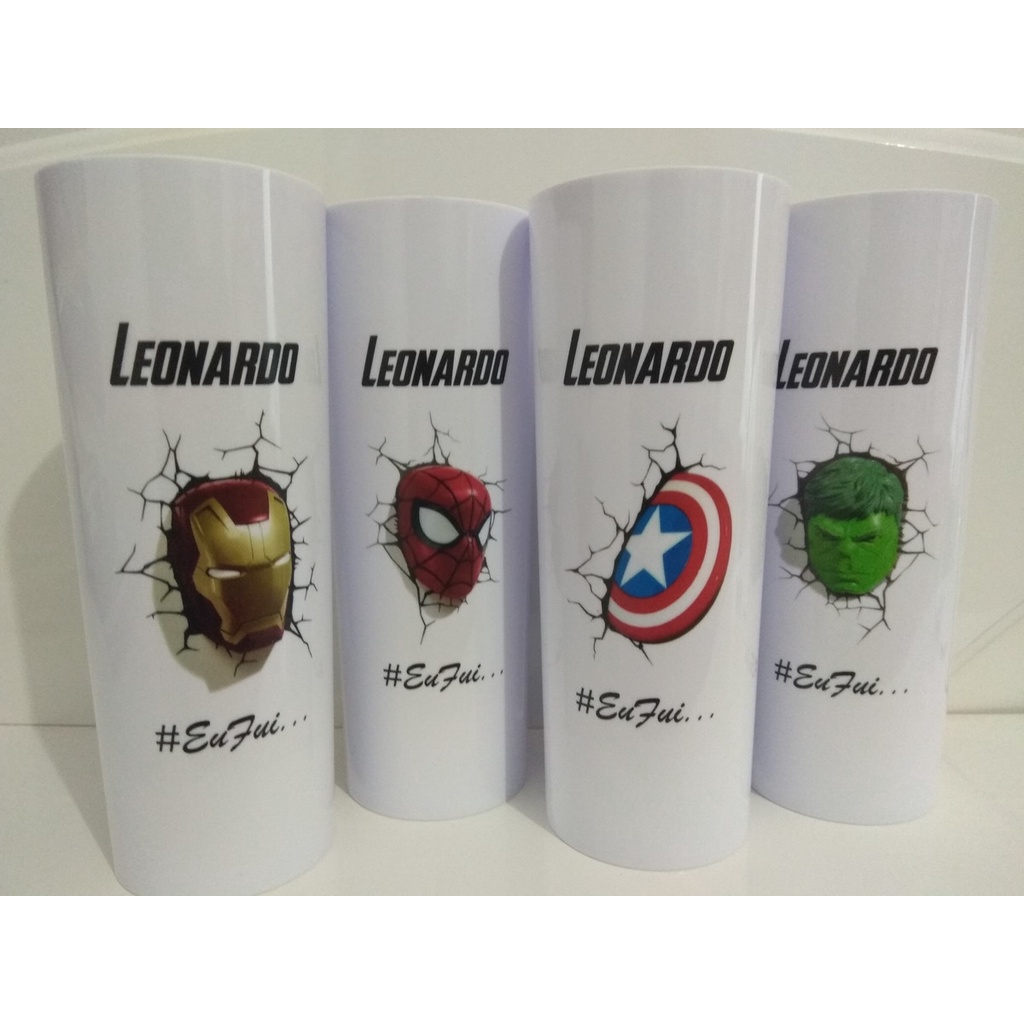 Copos Long Drink Personalizados Vingadores Avengers Shopee Brasil