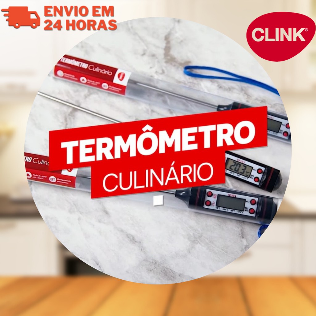 Termometro Culinario Digital Espeto Alimento Cozinha Liquido Chimarrao