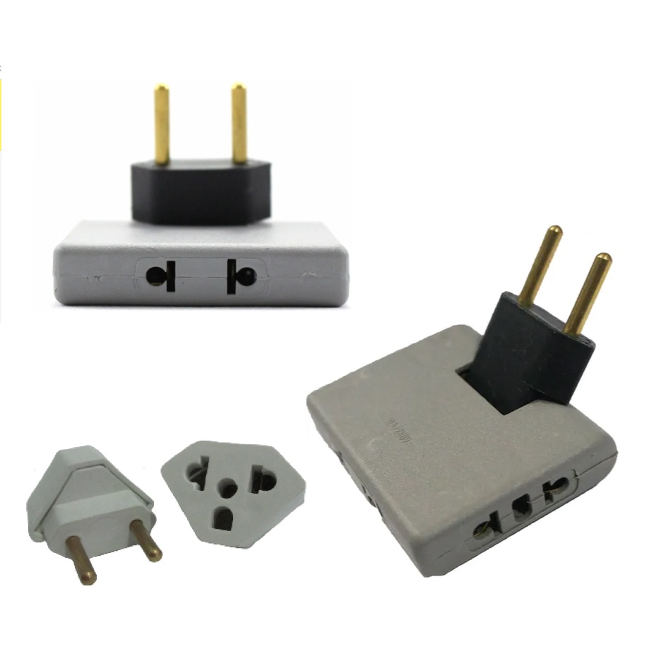 Adaptador Articulado Flexível Tomada 20 Amperes Plug Grosso 2 Pinos 3