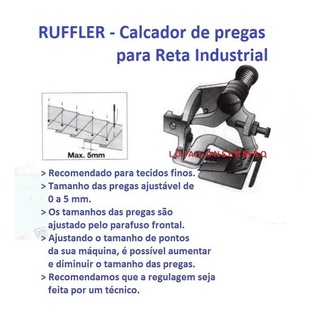 Aparelho Calcador De Pregas Fru Fru P Reta Industrial Shopee Brasil