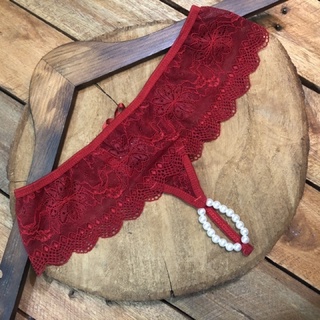 Calcinha Tailandesa pérola lingerie rendada Shopee Brasil