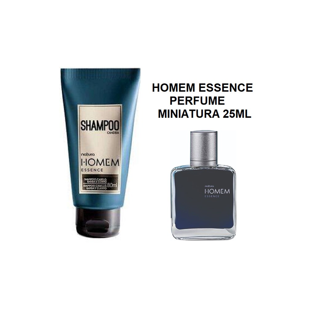 Combo Natura Homem Essence Shampoo Candeia Perfume Ml Original