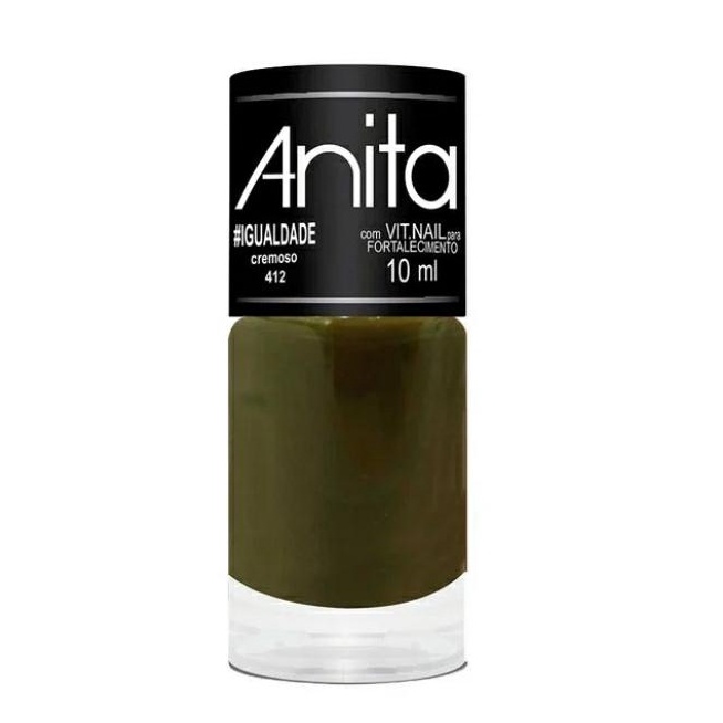 Esmalte De Unha Anita Igualdade Cremoso Manicure Esmalte Verde