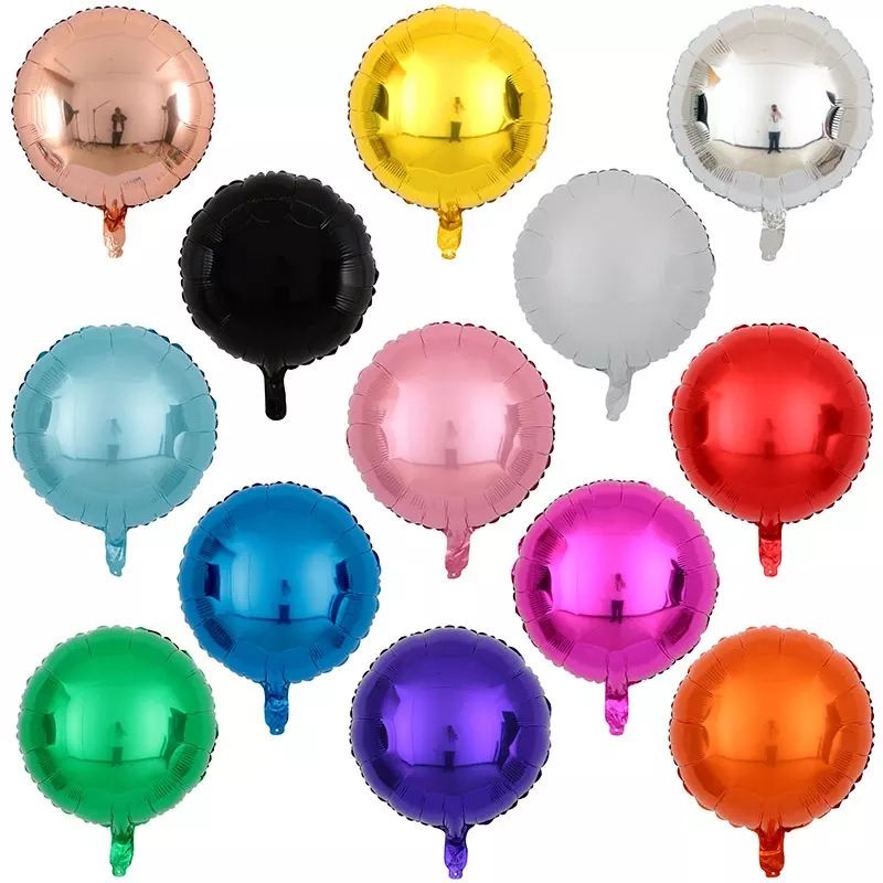 20 Unid Balão Redondo Metalizado 20cm Bexiga 9 Pol Shopee Brasil