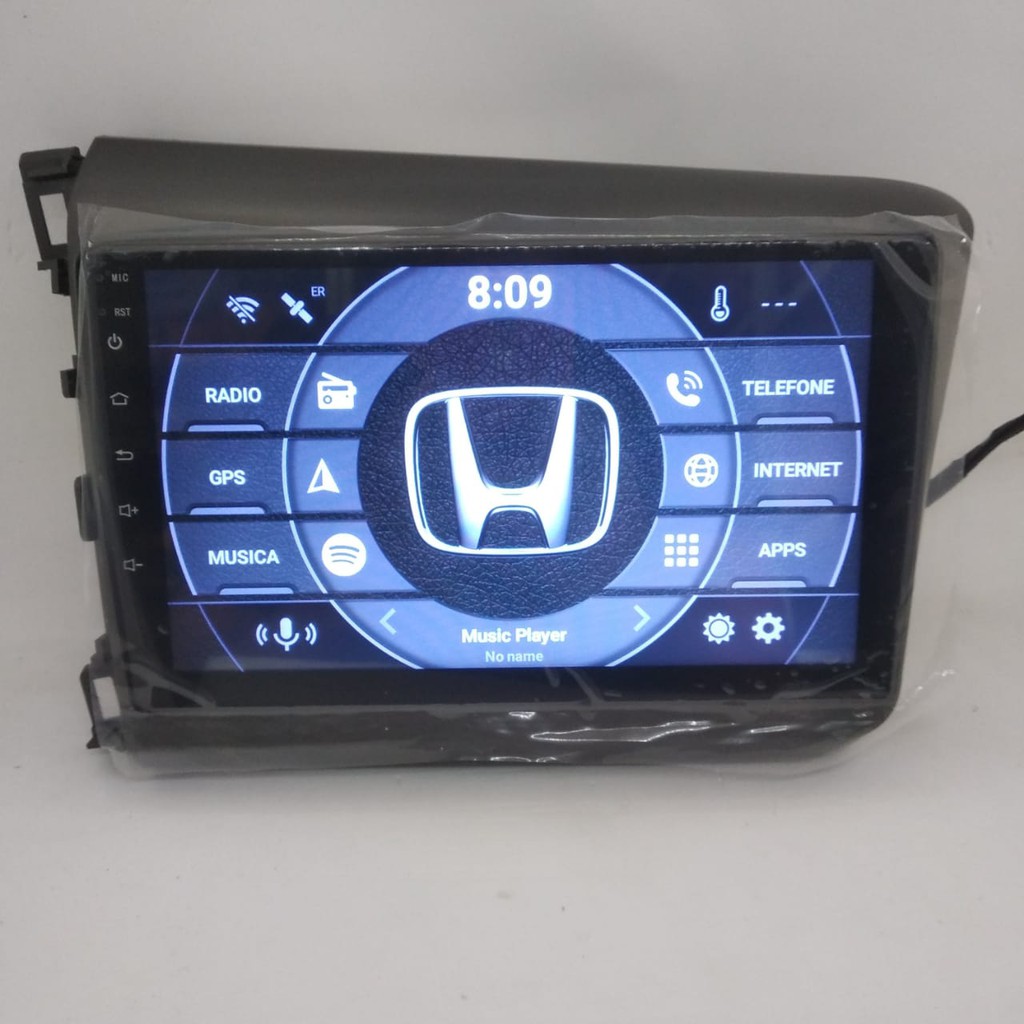 Central S300 Honda Civic G9 2012 Android Tela 9P Melhor Q Aikon Tv