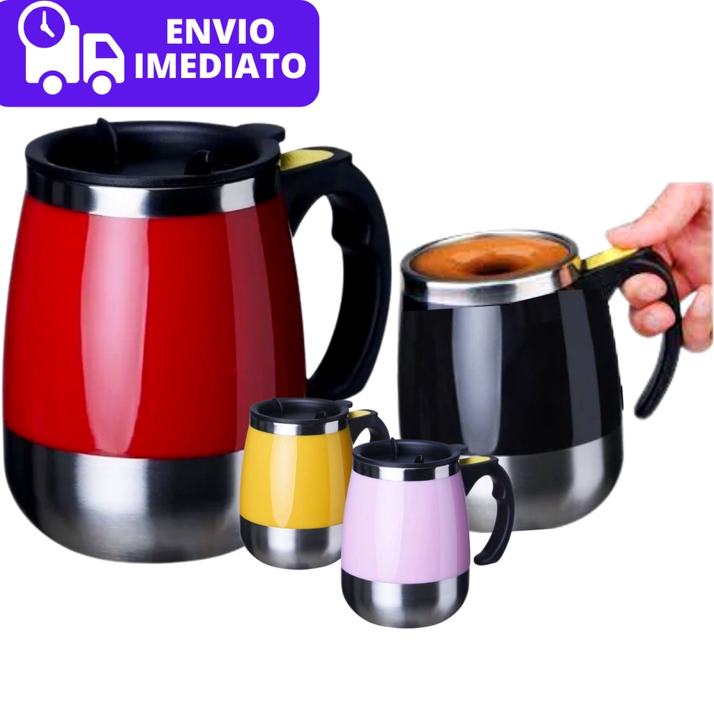 Caneca Mixer Misturador Inox Autom Tica Ml Copo T Rmico Mixer De