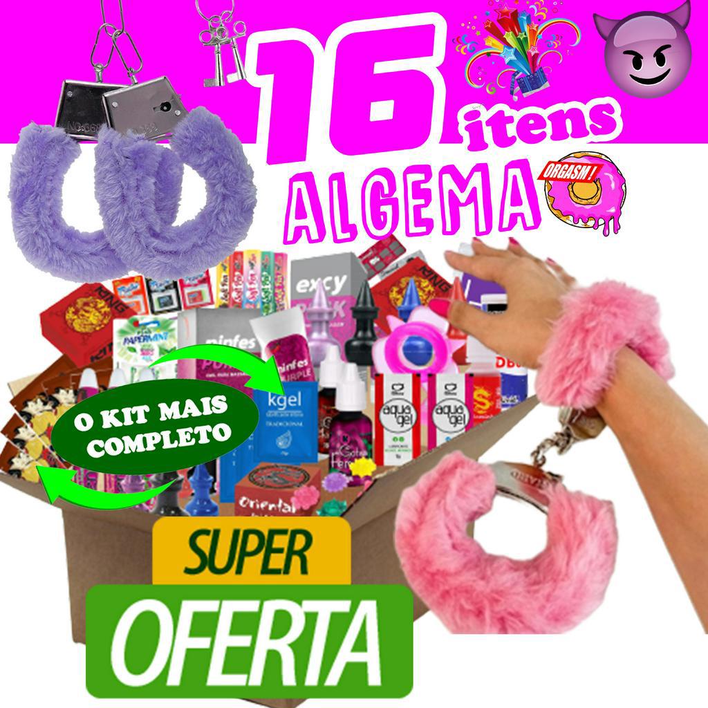 Kit Sex Shop 16 Itens Algema Produtos Eróticos Namorados Shopee Brasil