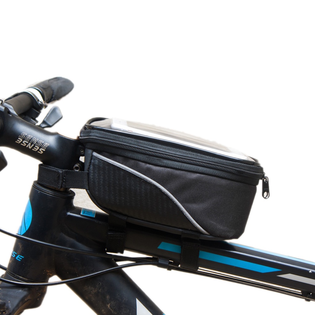 Porta Celular Bike Para Quadro De Bicicleta Imperme Vel Visor Touch