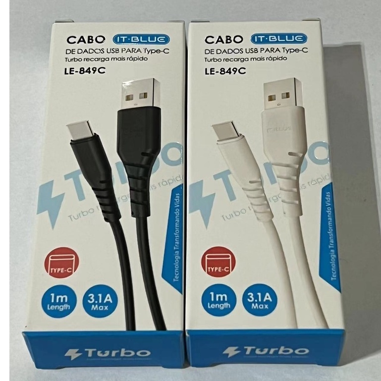 Cabo De Dados Tipo C V8 USB IT Blue LE 849C Shopee Brasil