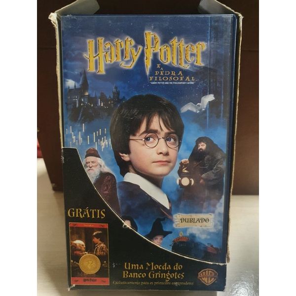 Fita VHS Harry Potter E A Pedra Filosofal Fita Vhs Shopee Brasil