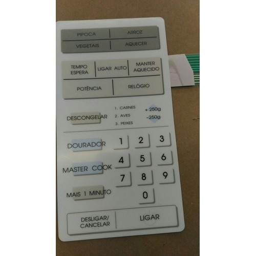 Membrana Teclado Forno Microondas Cce Mw Dourador Shopee Brasil