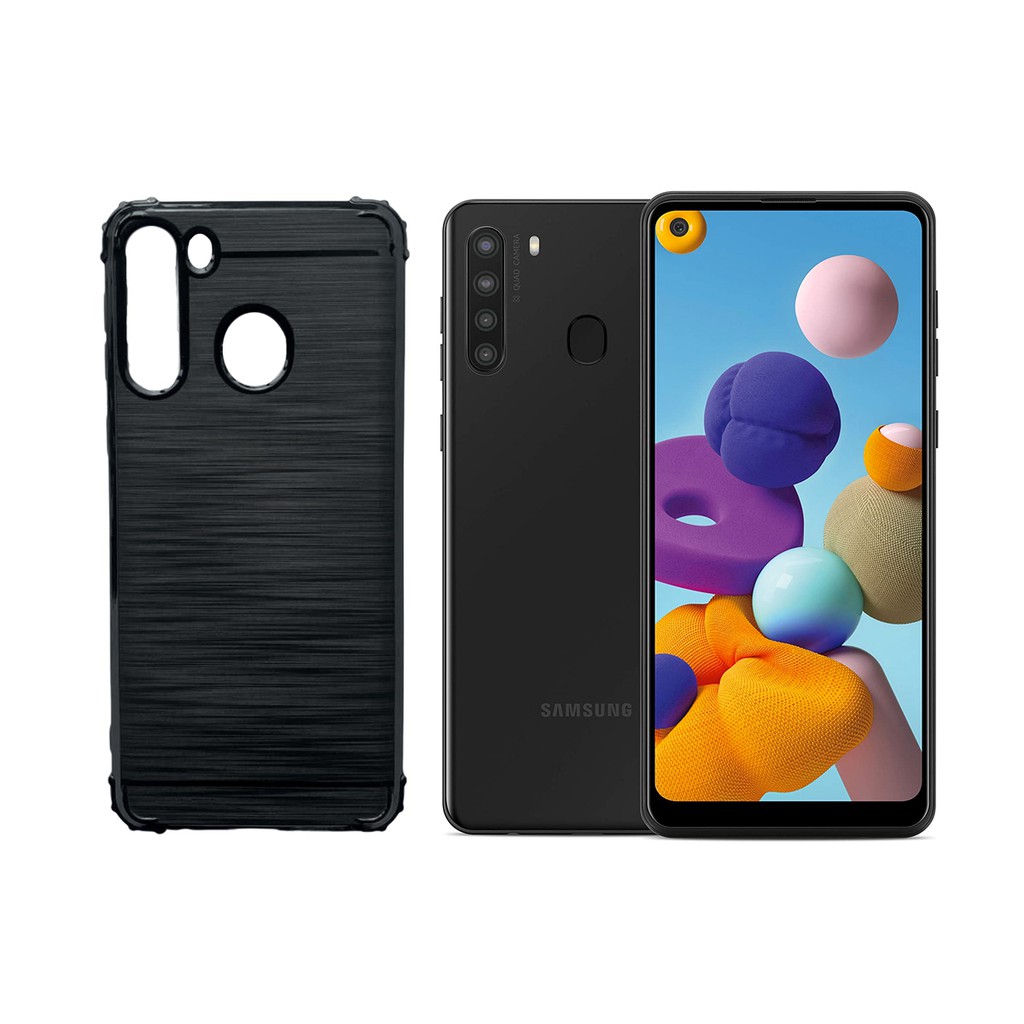 Capa Capinha Emborrachada Carbono Samsung Galaxy A Shopee Brasil