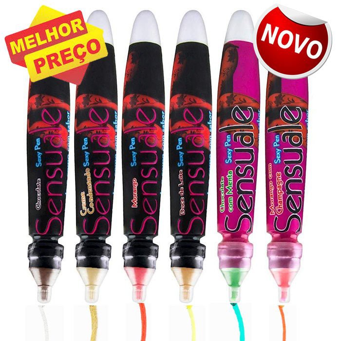 CANETA COMESTÍVEL SEXY PEN 20G SEXO ORAL ATIVE SEU PRAZER PESSOAL SEX