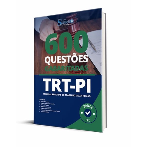 Caderno De Quest Es Trt Pi Quest Es Gabaritadas Shopee Brasil