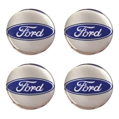 Jogo Emblema Resinado Ford Autocolante Roda E Calota 48mm Shopee Brasil