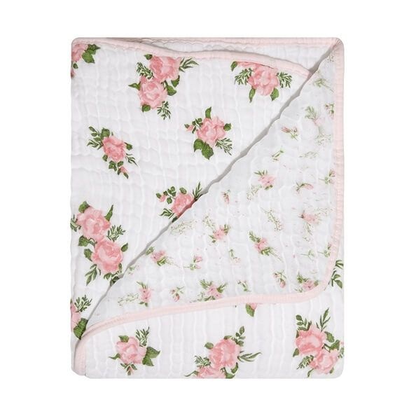 Cobertor Soft Bamboo Mami Rosas Papi Baby Shopee Brasil