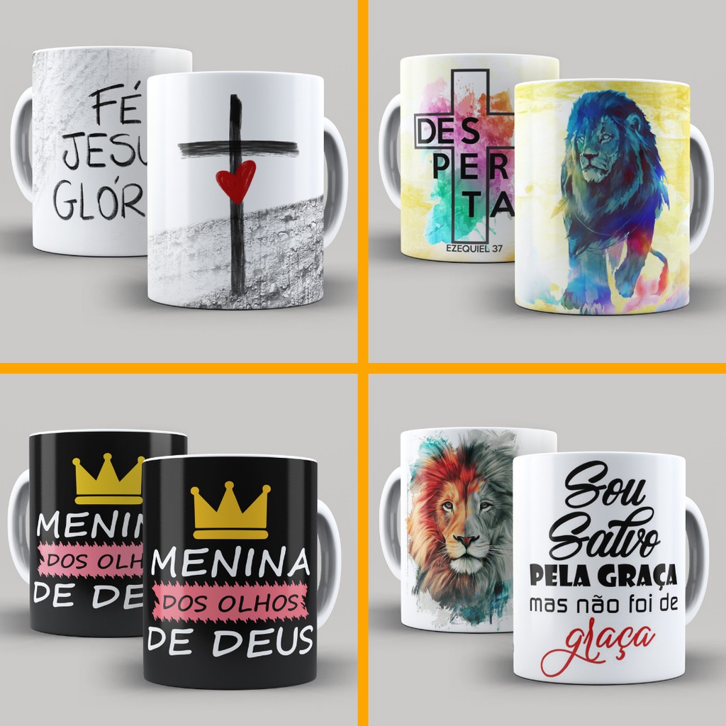 Caneca Cristã Evangélica Gospel A VARIOS MODELOS Caneca Personalizada