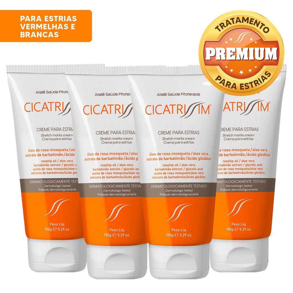 Kit Cicatrissim Creme Para Estrias Unidades Shopee Brasil