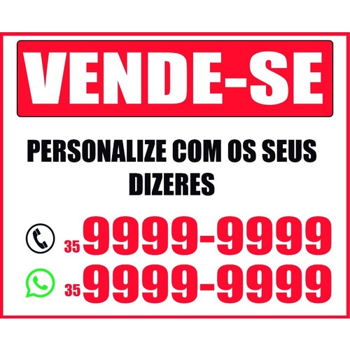 Placa Vende se Aluga se Adesivo Personalizável 40x30cm Shopee Brasil