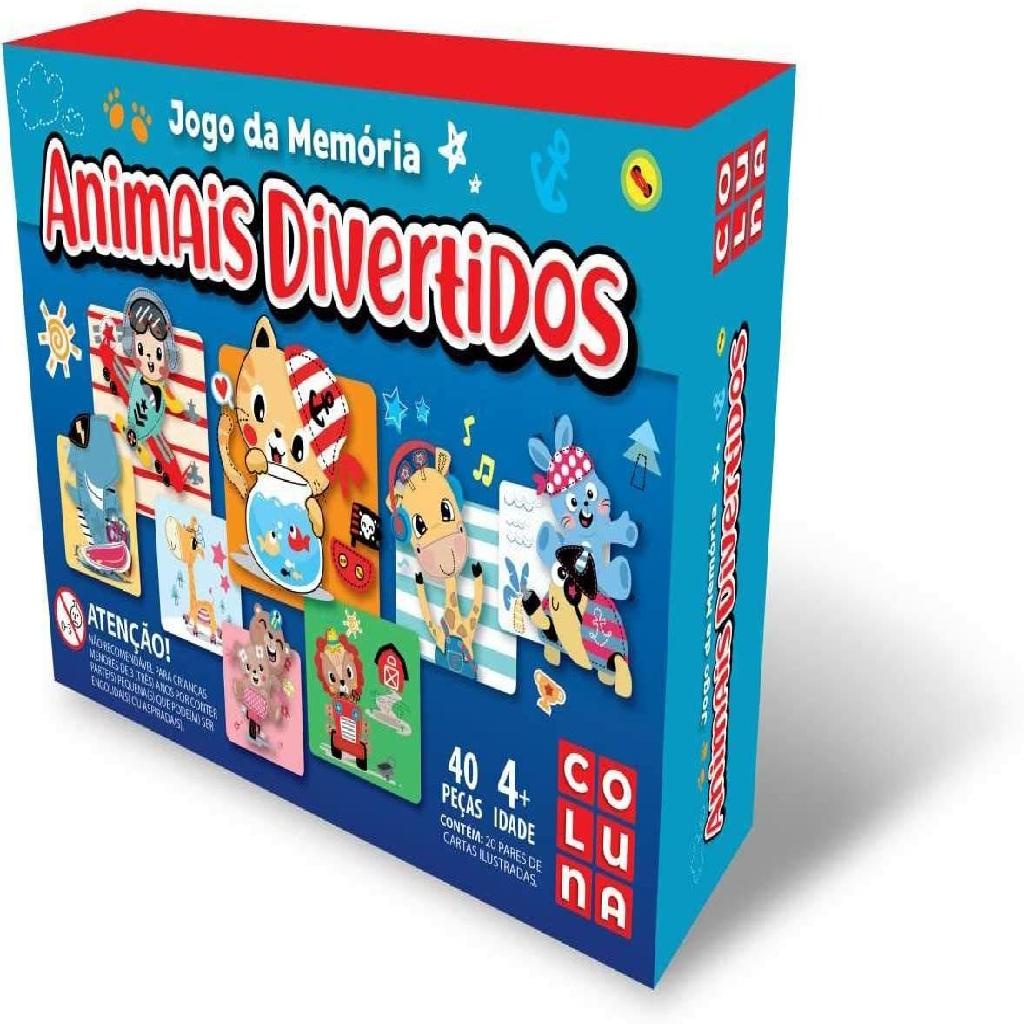 Jogo Da Memoria Animais Divertidos Coluna Shopee Brasil