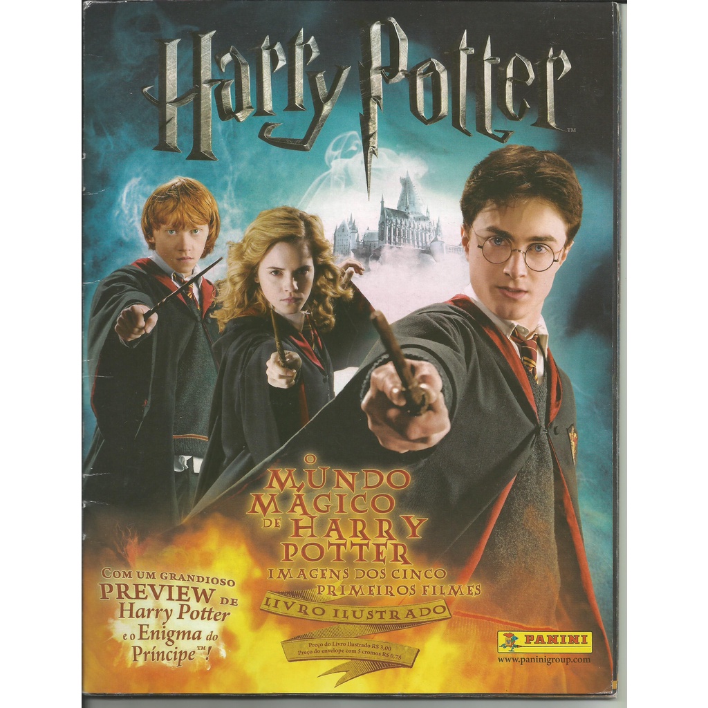 Lbum De Figurinhas O Mundo M Gico De Harry Potter Livro Ilustrado