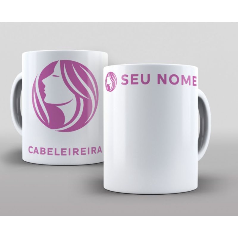 Caneca Personalizada Porcelana Profiss O Cabeleireira Shopee Brasil