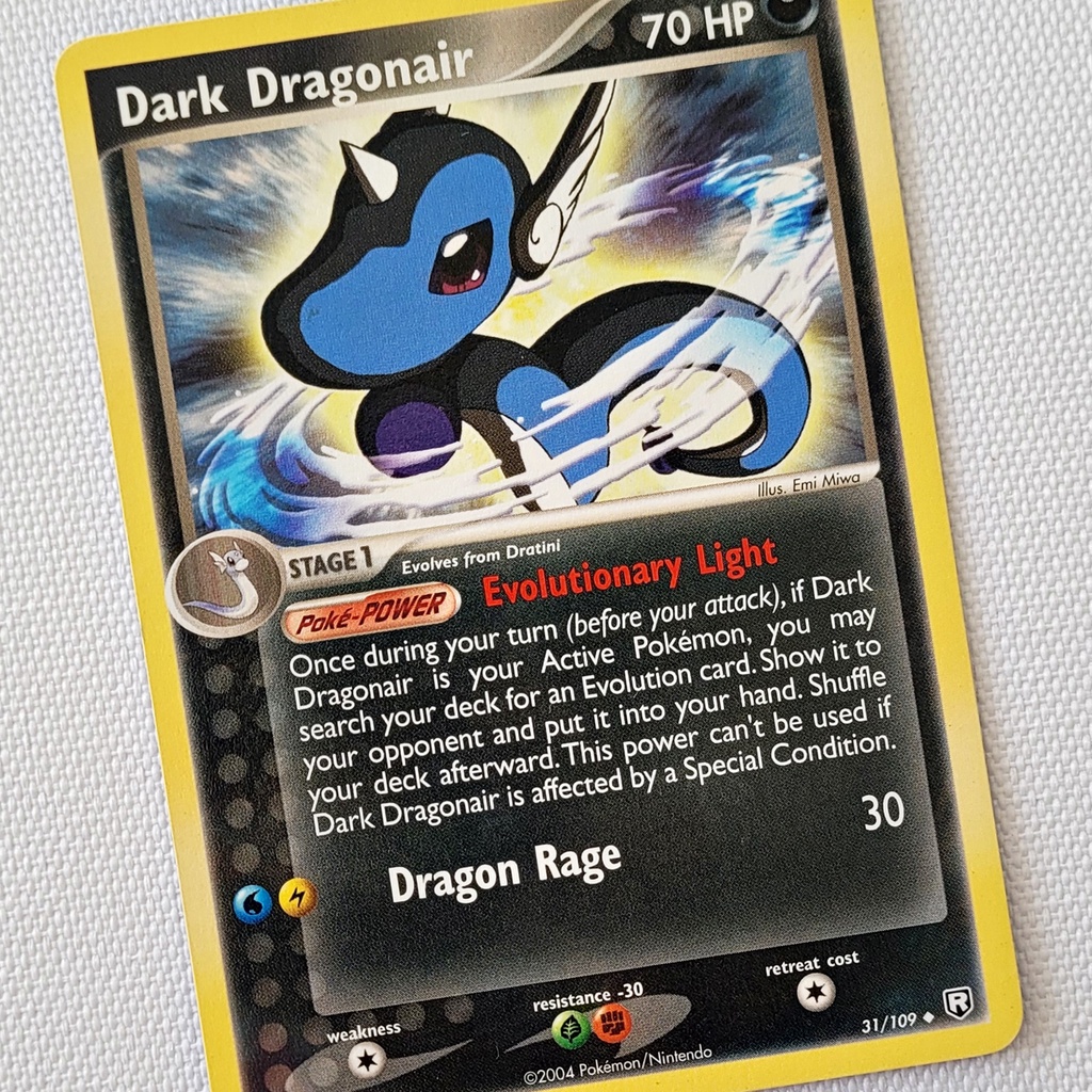 Carta Antiga Pokemon Dark Dragonair 31 109 Uncommon Ex Team Rocket