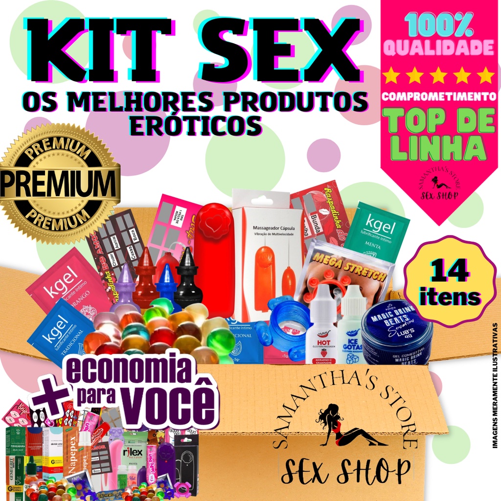 Kit Sex Shop Itens Produtos Er Ticos Adultos Sexy Shop Shopee Brasil