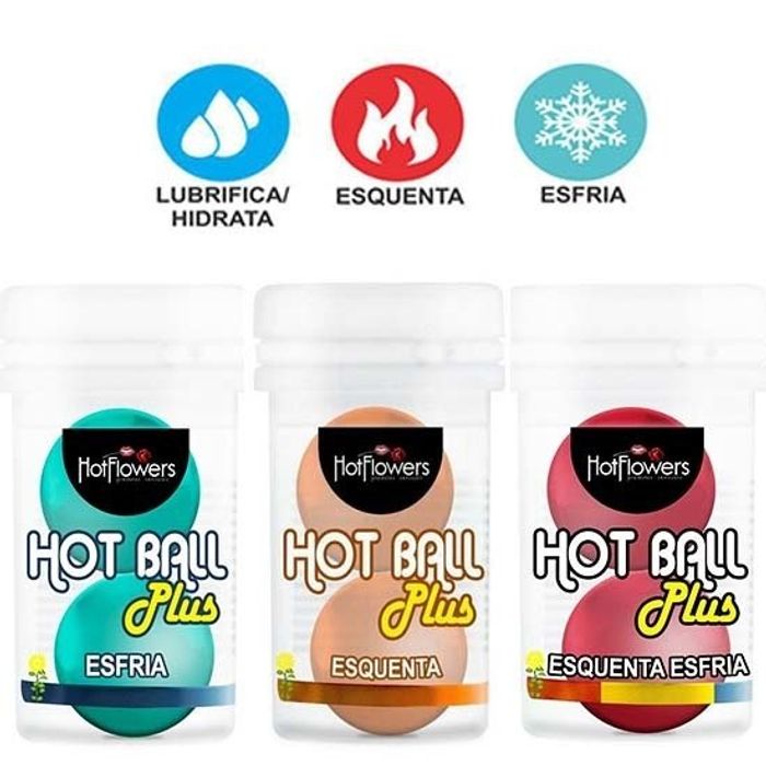 Hot Ball Plus Bolinha Esquenta Sexy E Esfria Hot Flowers Produtos Sex