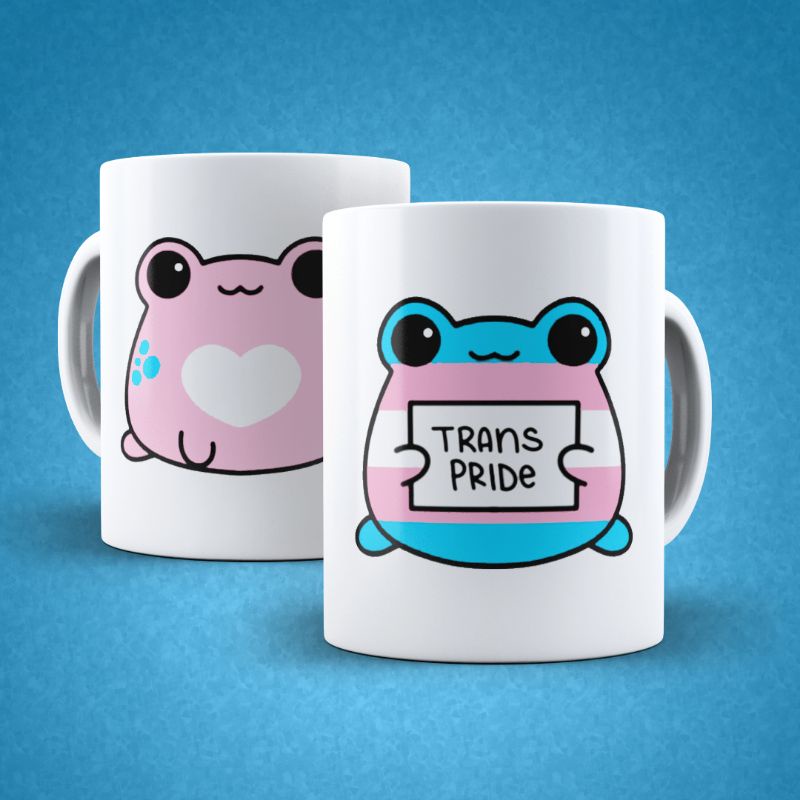 Caneca Pride Sapinho Trans Pride Porcelana Shopee Brasil