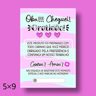 Unids Cart O De Agradecimento Ao Cliente Personalizada Tags