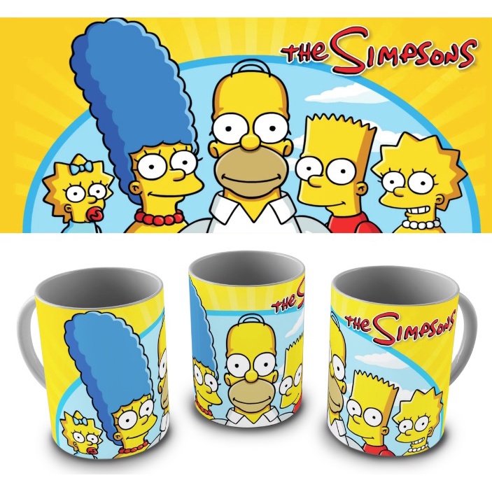 Caneca Porcelana The Simpsons Ml Shopee Brasil