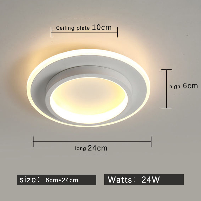 3 cores em 1 luz Luminária De Teto Led Decoração Minimalista Moderno