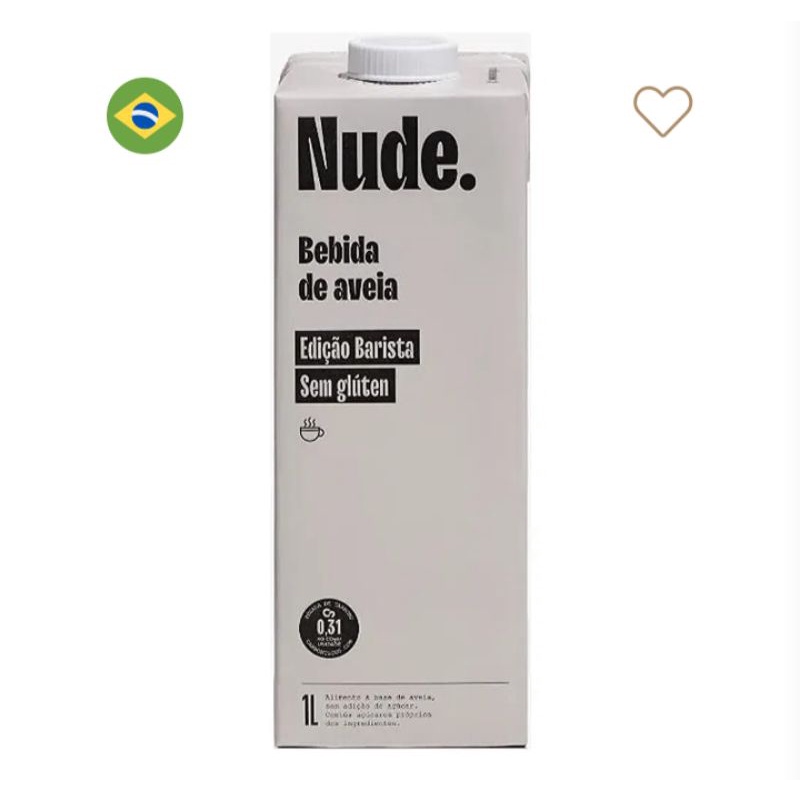 Bebida De Aveia Sem Gl Ten Edi O Barista Nude L Shopee Brasil