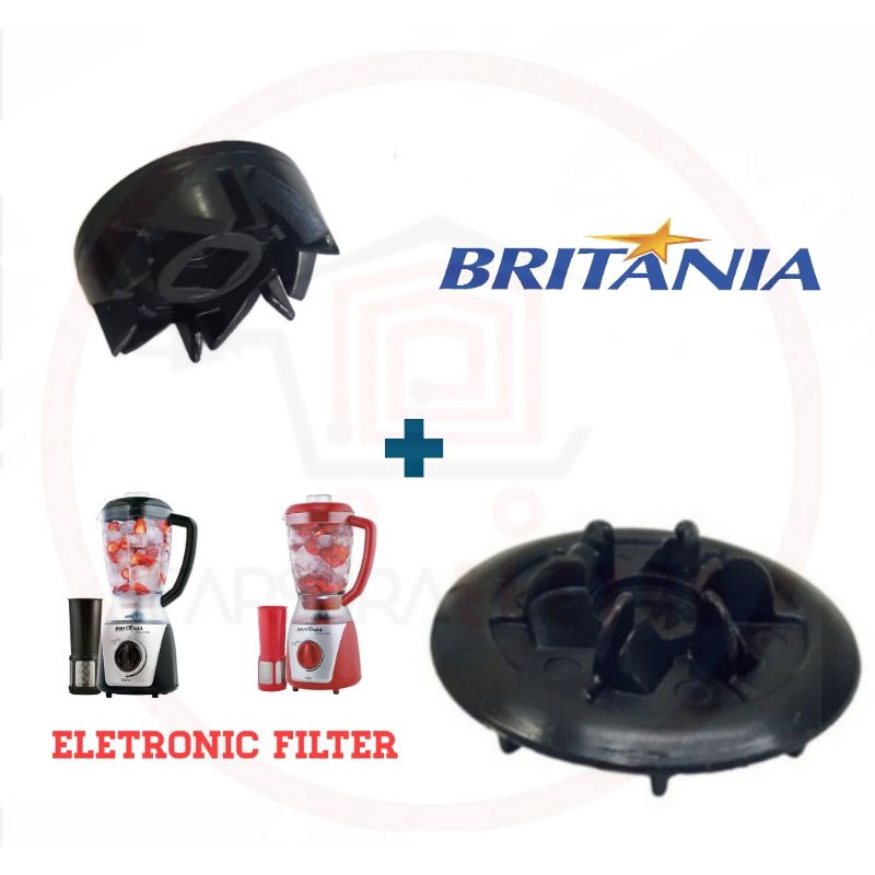 Kit Arraste Do Copo E Motor Liquidificador Britania Eletronic Filter