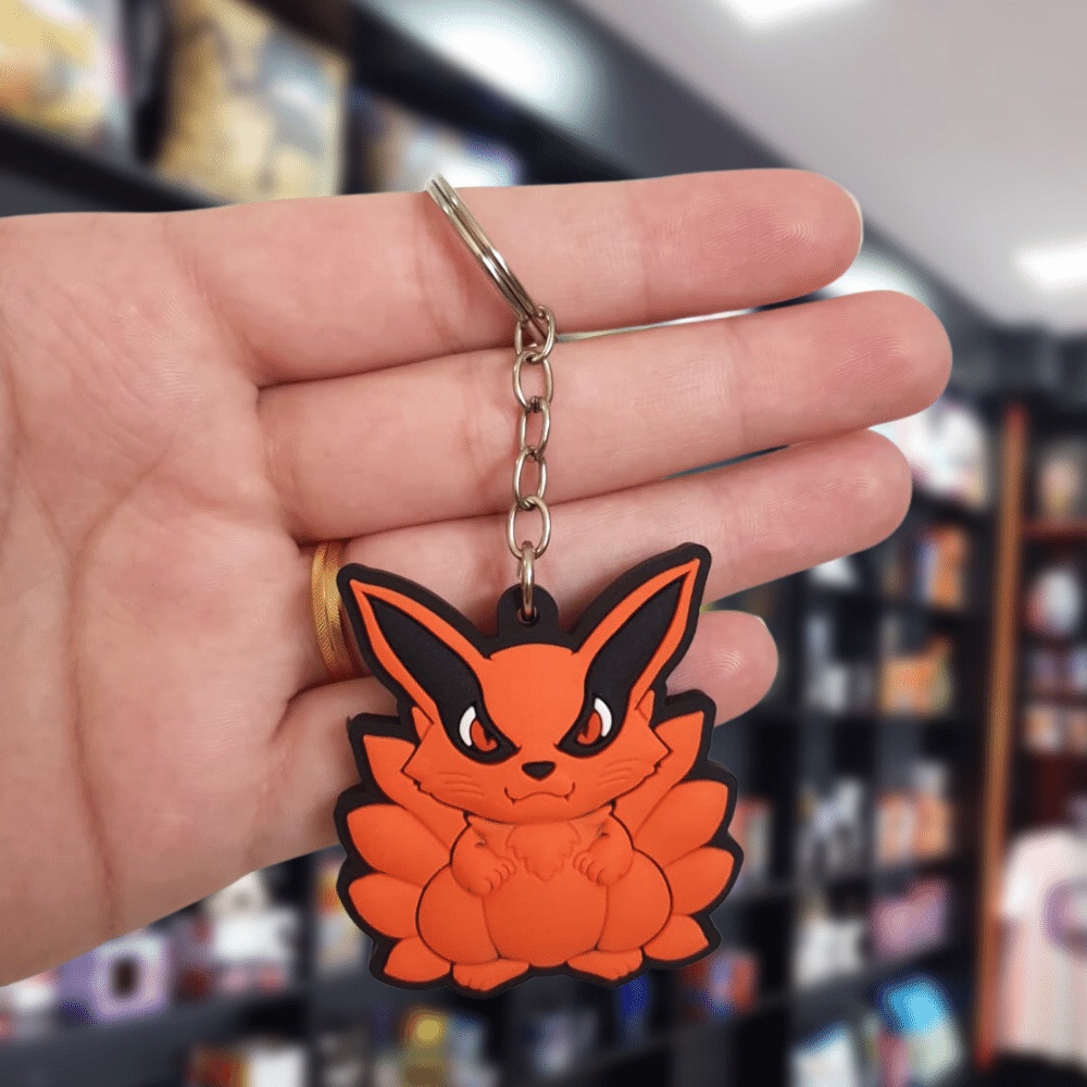 Chaveiro Kurama Raposa 9 Caudas Emborrachado Shopee Brasil