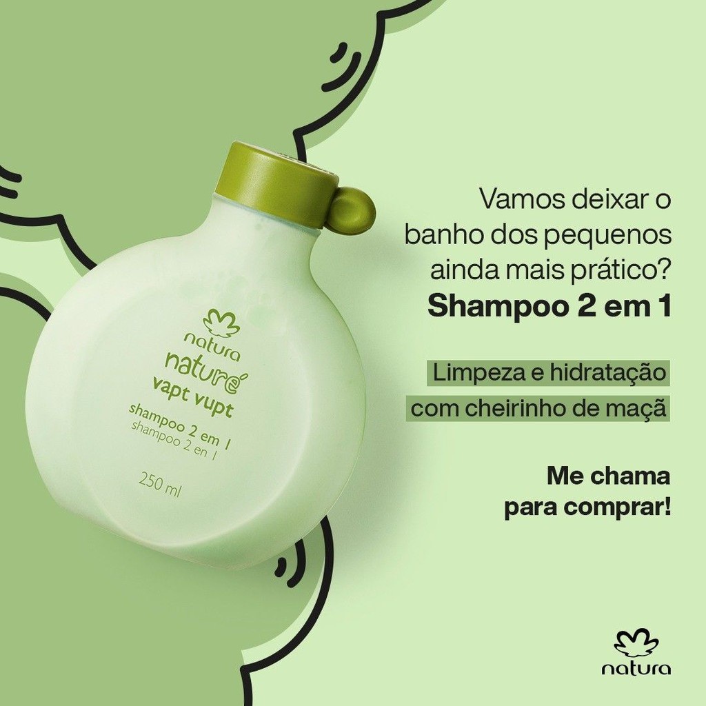 SHAMPOO NATURA NATURE VAPT VUPT 2 EM 1 250ML Shopee Brasil