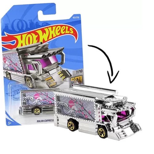 Carrinho Hot Wheels Raijin Express Mattel Shopee Brasil